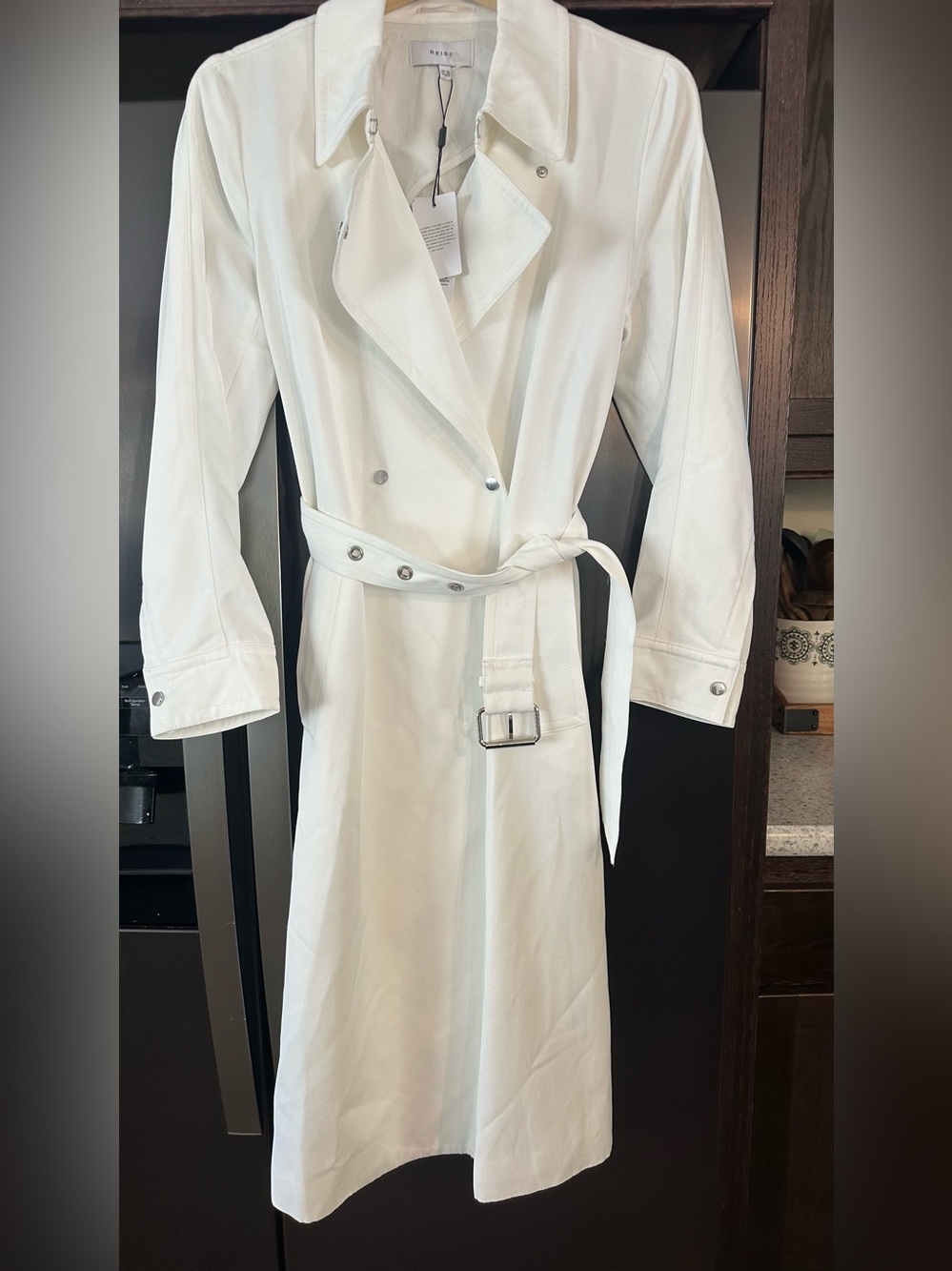 Reiss $780 Florance pleat back spring trench coat new 6